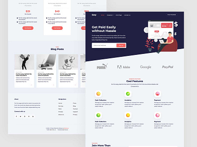 Easy Free Bootstrap 4 Template bootstrap4 code freebies html html5 uiux webdesign website