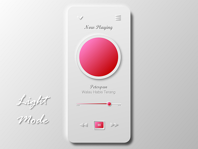 Music Mobile App - Light Mode clean clear light lightning mobile mobile app music music app simple ui white