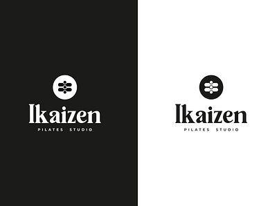 Ikaizen branding design identity logo pilates sports branding studio typography