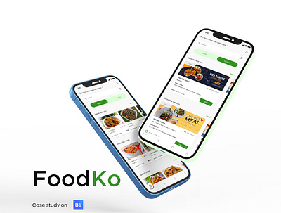 FoodKo - A Case Study adobexd app appdesign case study design graphic design mobiledesign product design ui uiux user experience user interface ux webdesign