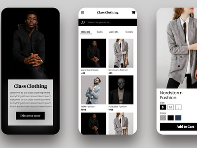 E-commerce Clothing App UX