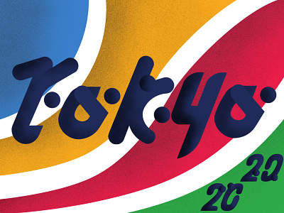 The Olympics 2020 design font geometric illustration logo minimal olympic games tokyo tourism