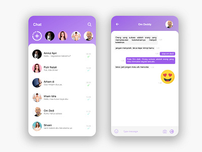 Message APP app design message