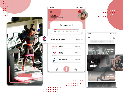 Nike Workout Re design App android app design app app design challenge mobile nike redesign workout