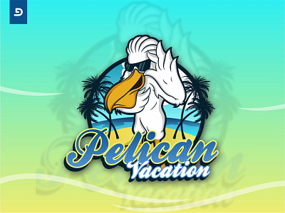 Pelican Vacation animal beach esport holiday mascot mascot character mascot design mascot logo pelican sea twitch vacation