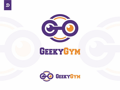 Geeky Gym app fitness geek geeky gym icon logo logodesign