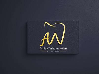 Dental Studio Logo dental dentist design gold gold logo golden icon logo logo design logodesign logos logotype luxurious luxury luxury logo typography