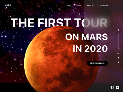 Tours @daily ui mars minimal tourism tours ui ui ux ui design uiuxdesign ux