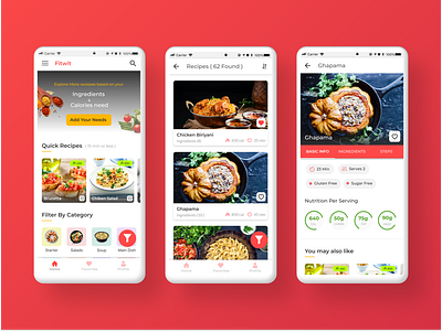 Recipes based on your calories need @daily ui calories minimal recipe app recipes restaurant ui ui design uiuxdesign ux uxdesign