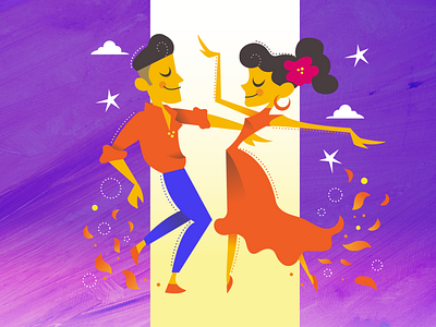 Let's Salsa 💃 dance design fire illustration salsa spain spanish spicy vector