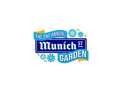 Munich Street Garden Logo branding german logo munich oktoberfest