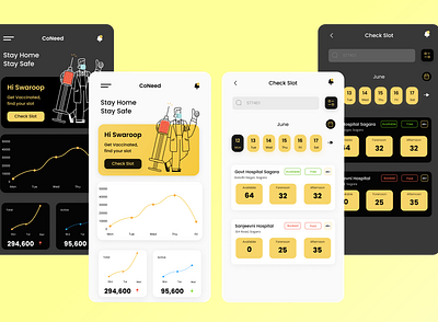 CoNeed app design mobile ui