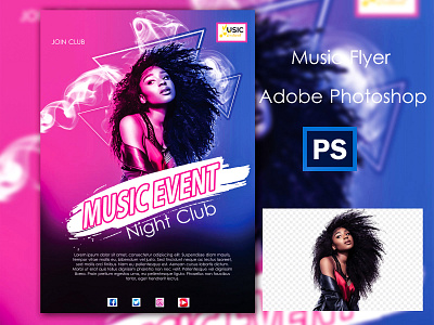 Music Flyer Design adobe illustrator adobe photoshop canadian artist concept design creative design flyer artwork flyer design flyer design ideas flyer template london bridge music album music flyer music player spanish uidesign