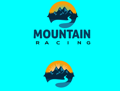 Mountain Racing Logo Design logotype modern logo mountain biking mountain illustration mountain lion mountain logo mountain racing logo mountain racing logo mountains
