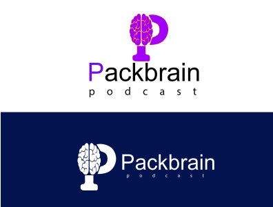 Pack Brain Podcast brain brainstorm branding design logodesign logodesignersclub logotypes pack podcast art podcast logo podcasting podcasts