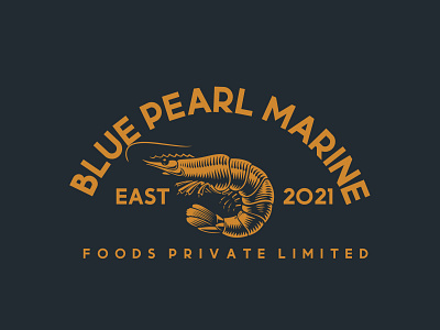 Blue Peral Logo For Company animation blue pearl brand branding business logo logo design modern logo motion graphics pearl logo prawn logo