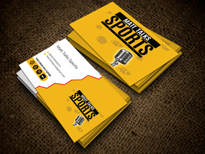 Yellow Business card