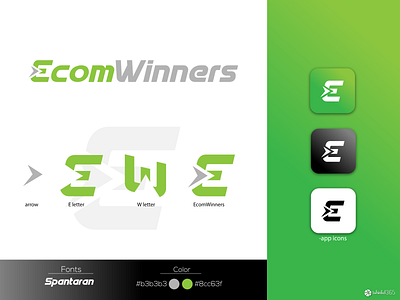 EcomWinners LOGO (SOLD) app design branding branding design ecommerce logo logo logo design logodesign minimalist logo
