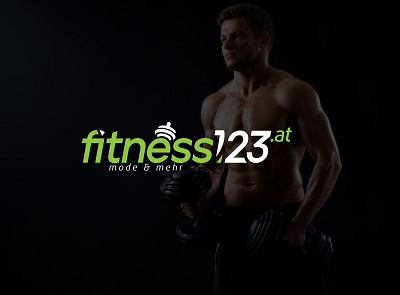 Fitness123 LOGO branding design ecommerce design fitness logo logo design minimalist logo shopify logo tech logo