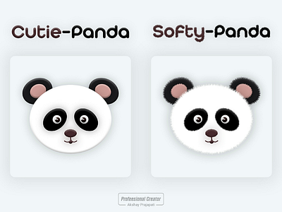 Cutie and Softy PANDA face Design