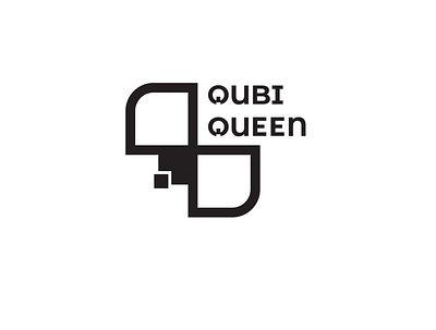 Qubi Queen Logo dark logo logo design simple zenith design