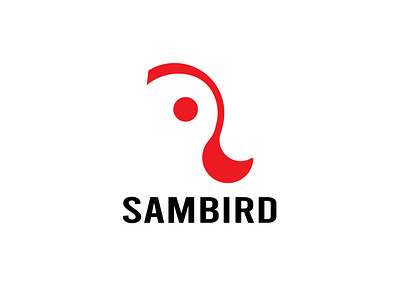 SAMBIRD Logo Design bird logodesign red simple logo