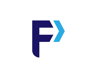 "F + ➡" Logo Design