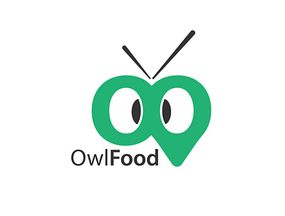 Owl Food Logo Design branding dark design food food logo green lettermark logo logodesign owl owl logo owls picturemark simple logo zenith design