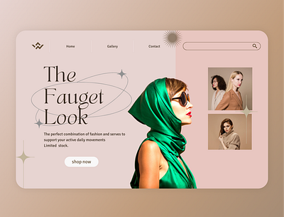 The fauget look- Hero Section app branding design graphic design illustration illustrator logo ui ux vector