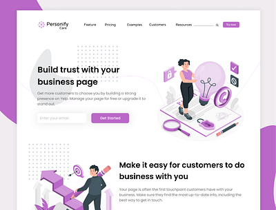 BUSINESS WEBSITE-LANDING PAGE 3d animation app branding business website design graphic design illustration landing page logo typography ui ux vector