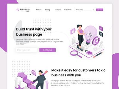 BUSINESS WEBSITE-LANDING PAGE