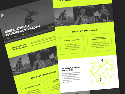Marathon- Landing Page Design 3d animation app branding design graphic design illustration logo motion graphics typography ui ux vector