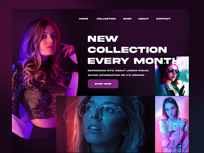 Fashion Shop Landing Page Website