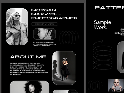 Morgan Maxell Photography Website- Landing Page