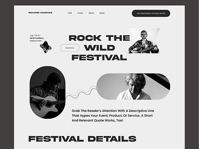 Festival website- Landing Page Design