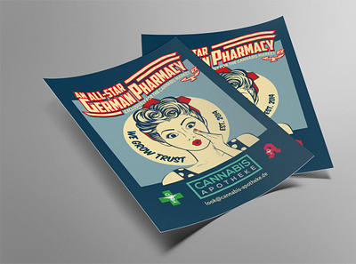 Medical Cannabis Pharmacy flyer flyer artwork graphic design illustration illustrator