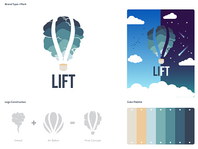 Hot Air Ballon Logo Design