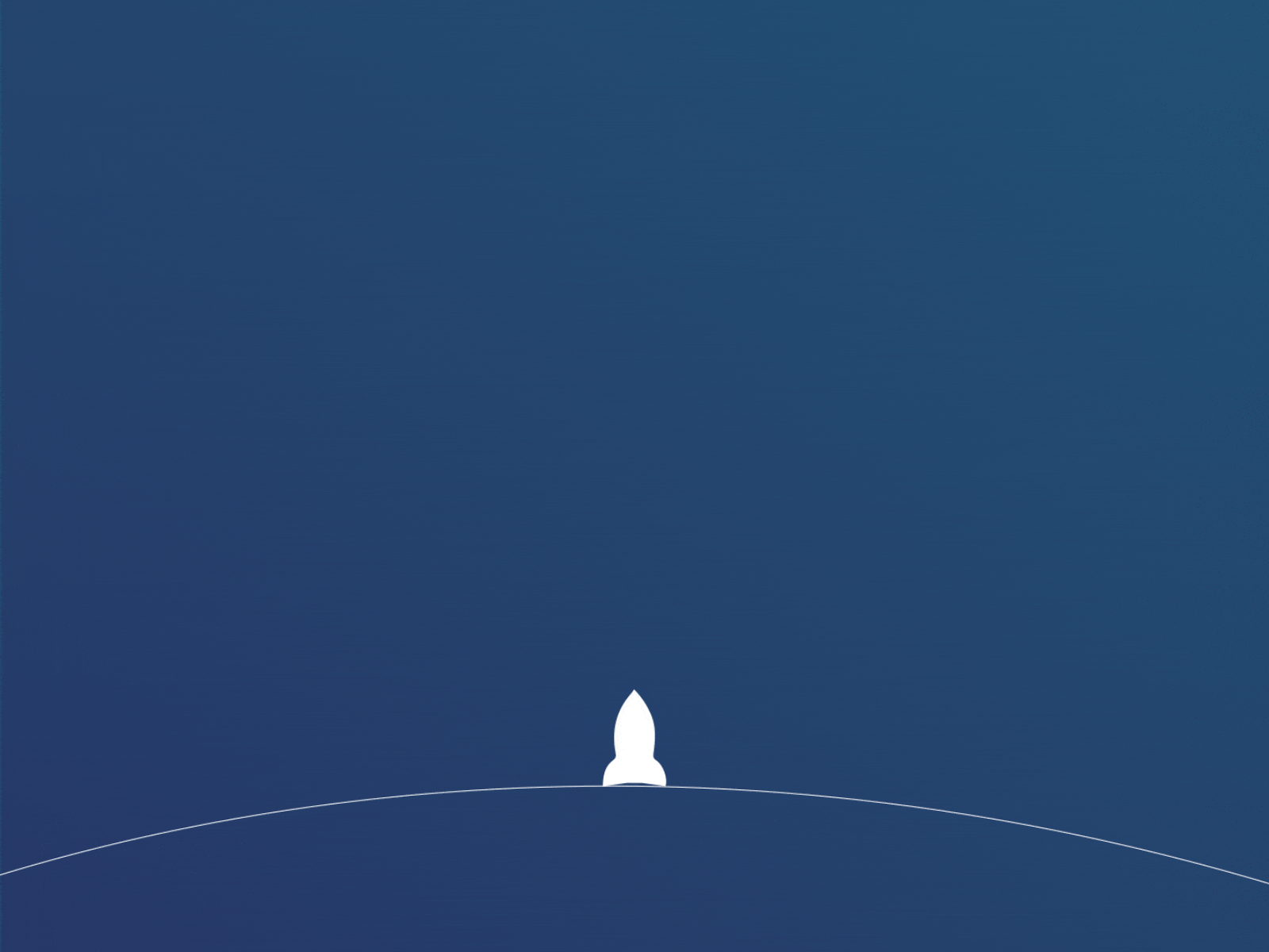 Space Rocket 🚀 clean minimalistic logo animation