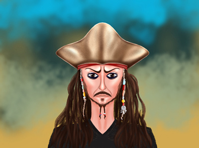 Piratе art avatar creative creative design design drawing illustration man pirate procreate