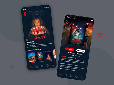 Netflix mobile app design