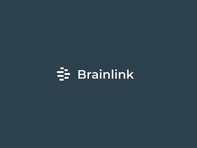 Brainlink Logo app brain concept logo