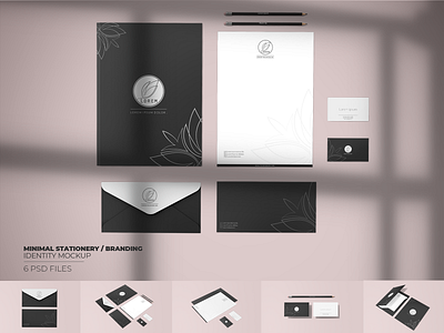 Minimal Stationery / Branding Identity Mockup set.