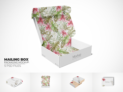 Mailing Box Packaging Mockup. personalized