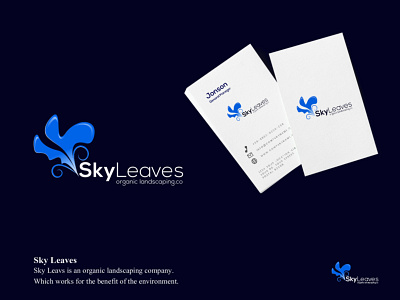 Sky Leaves Creative Minimalist Logo Design brand creative logo design logo logo concept logo design logo designer logo maker minimal logo minimal logo design