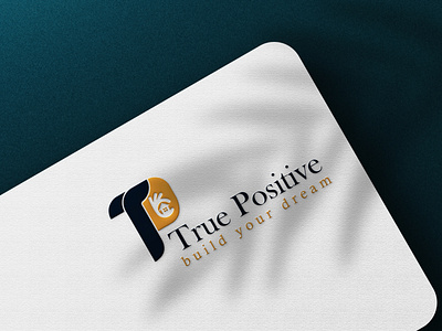 True Positive realstate flat minimalist creative logo