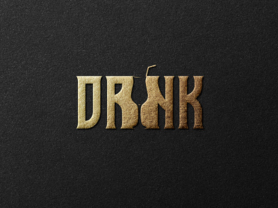 Drink Creative logo alcoholicdrinks bar brand creative logo design drinker drinks flat logo logo logo concept logo design logo designer logo maker minimalist logo unique logo