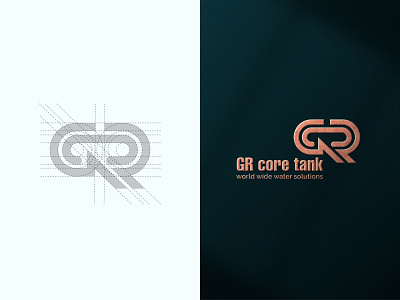 GR core tank water solution logo brand creative logo design flat logo gr core tank gr core tank logo logo design logo designer logo maker minimal logo minimalist logo minimalist logo design tank logo unique logo water logo water solution water solution logo