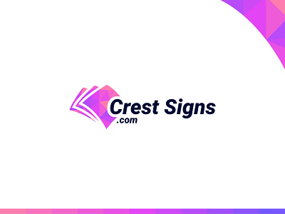 Crest Signs Modern Colorful logo