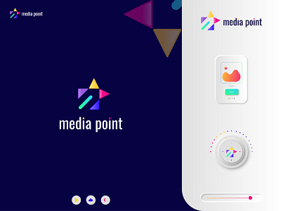 media point creative modern logo