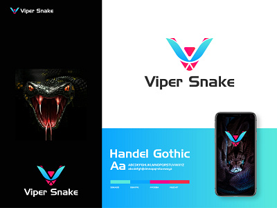 Viper Snake Creative Modern Minimalist Logo Design